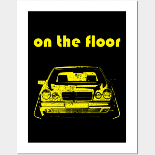 w210 tuning stance on the floor Posters and Art